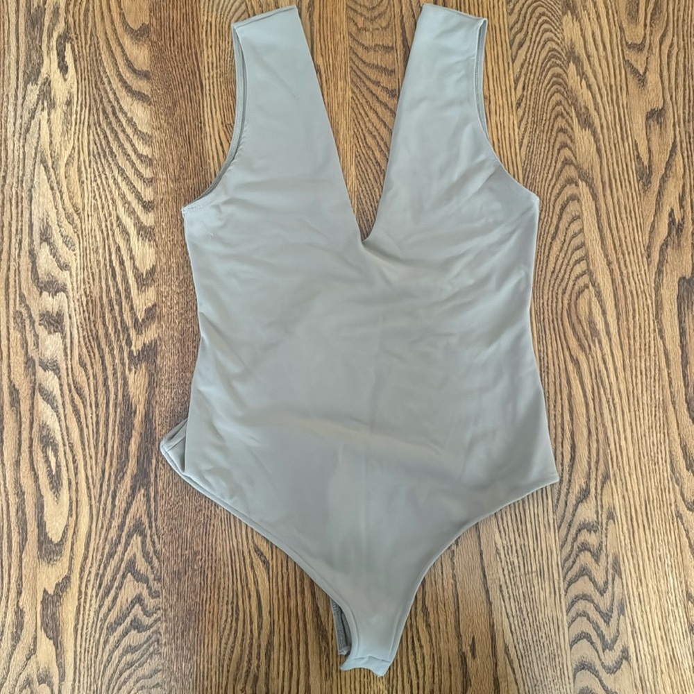 Free People | Keep It Sleek V-neck Sleeveless Bodysuit - Picture 12 of 15